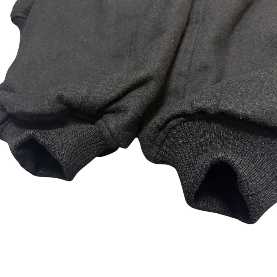 ピンクハウス　バックロゴ MA-1風 ジャケット　ウール混 ブラック