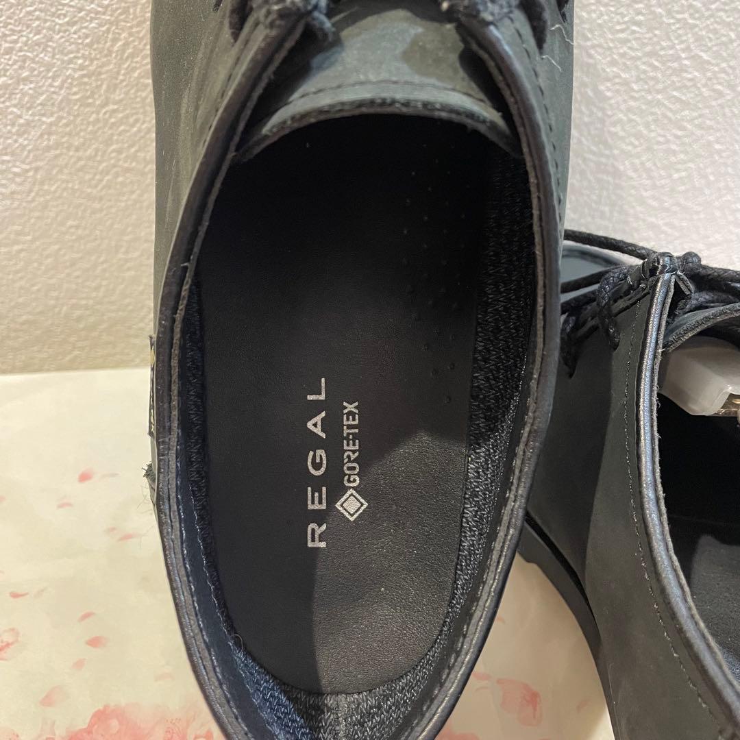 美品!REGAL GORE-TEX チロリアン 革靴 ビジネスシューズ25㎝黒