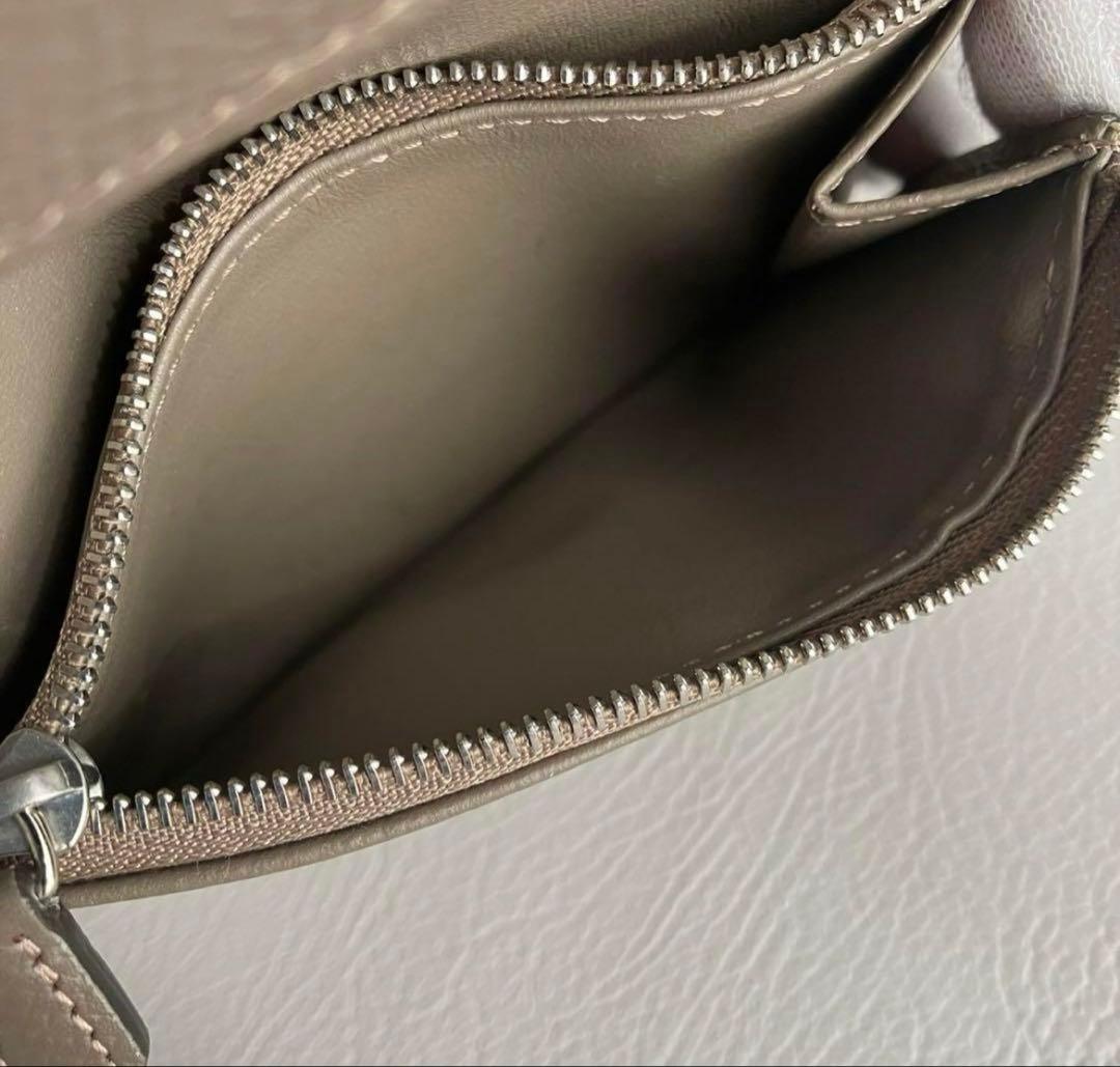 【美品】ボナベンチュラ バイフォールド ウォレット ノブレッサ レザー エトープ