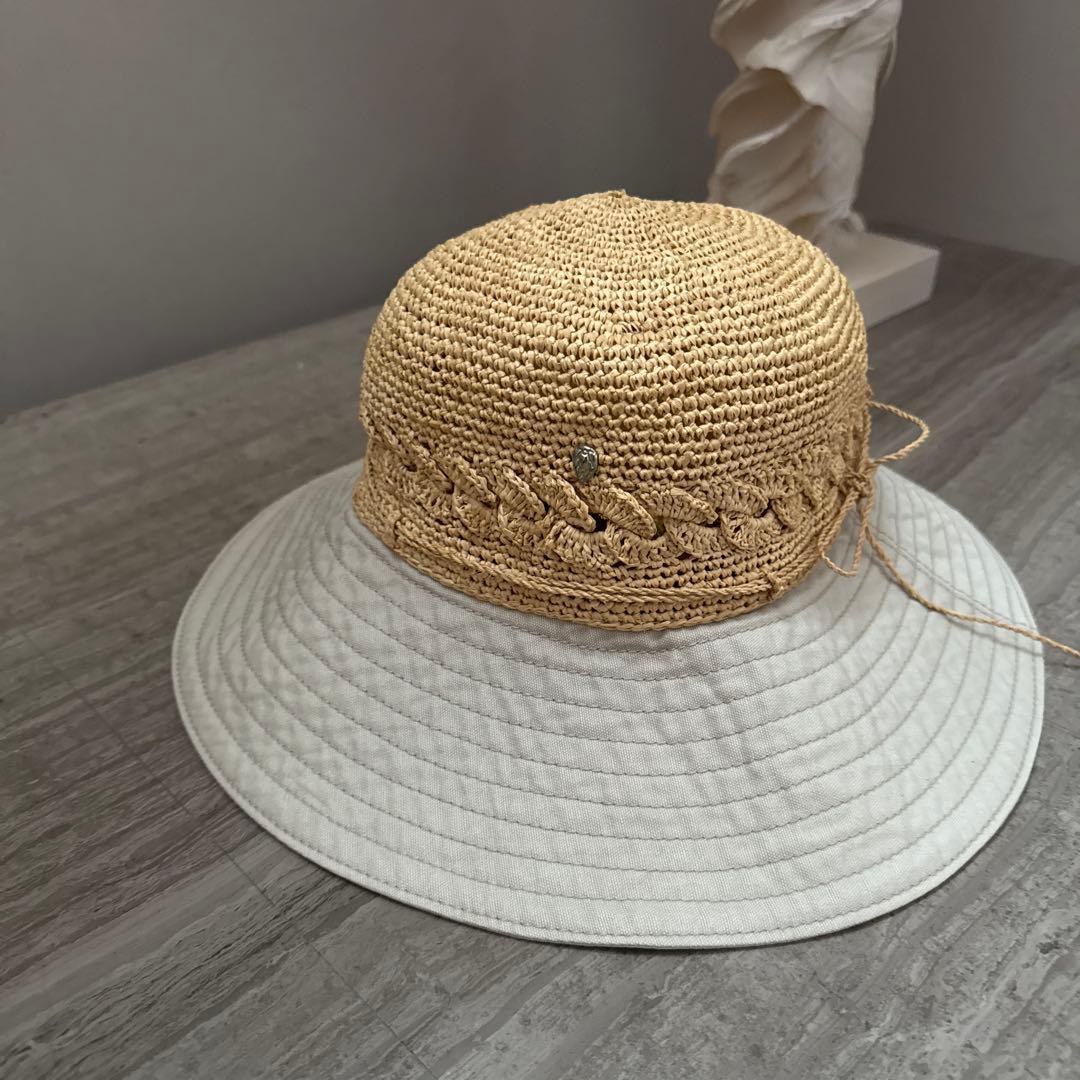 麦わら帽子 ブレード付き広つば