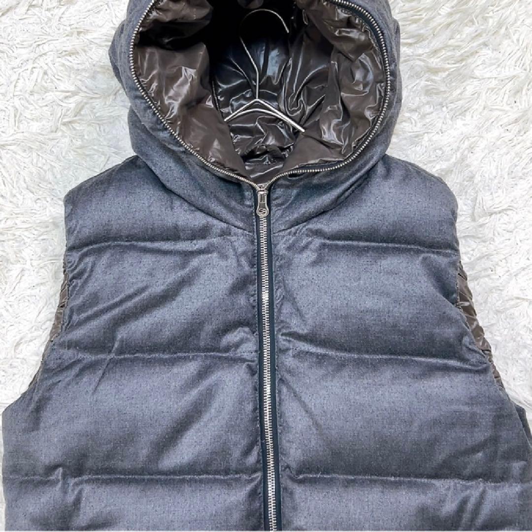 【美品】デュベティカ FEBEDUE チェルツティ ダウンベスト 42 グレー