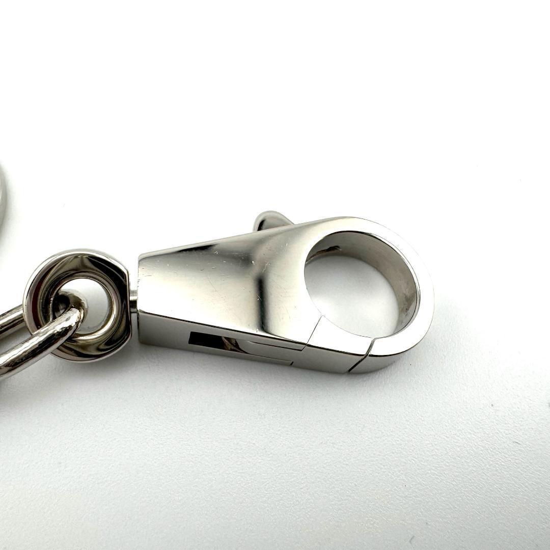 エルメス アミュレット4 バッグチャーム ブルロック キーホルダー シルバー