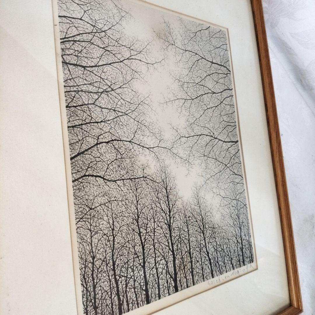 ピ*ロ様 最安値スタート‼️富岡惣一郎「梢」 リトグラフ 直筆サイン トミオカ・