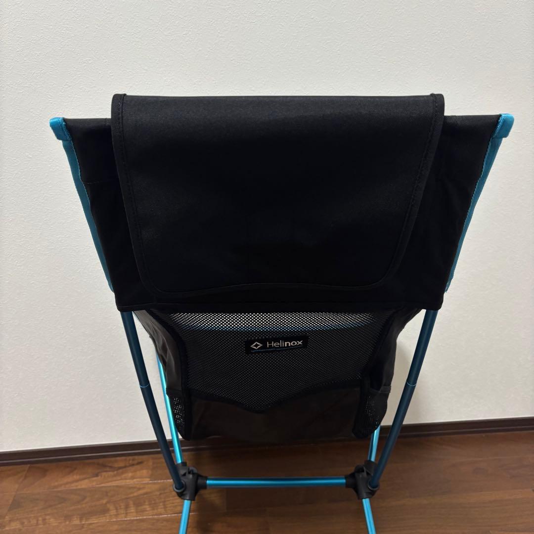 美品　ヘリノックス チェアツー ブラック　ブルー