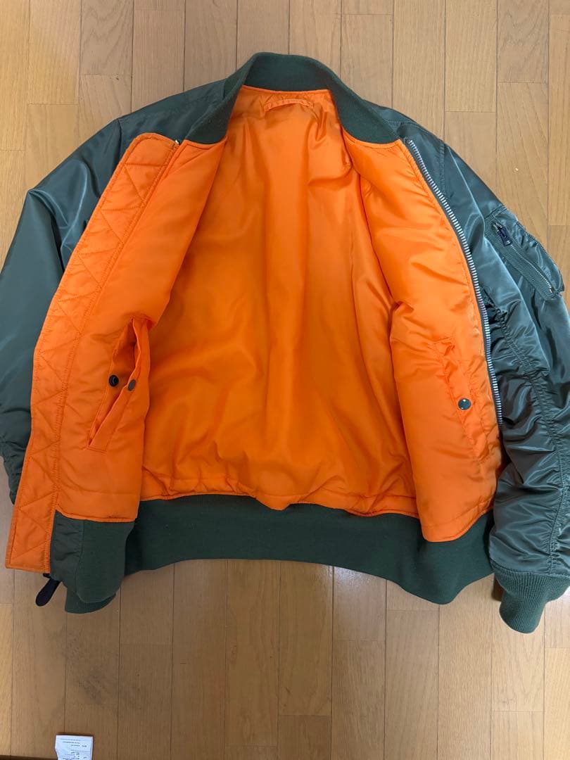 ALPHA INDUSTRIES MA-1 フライトジャケット グリーン XL