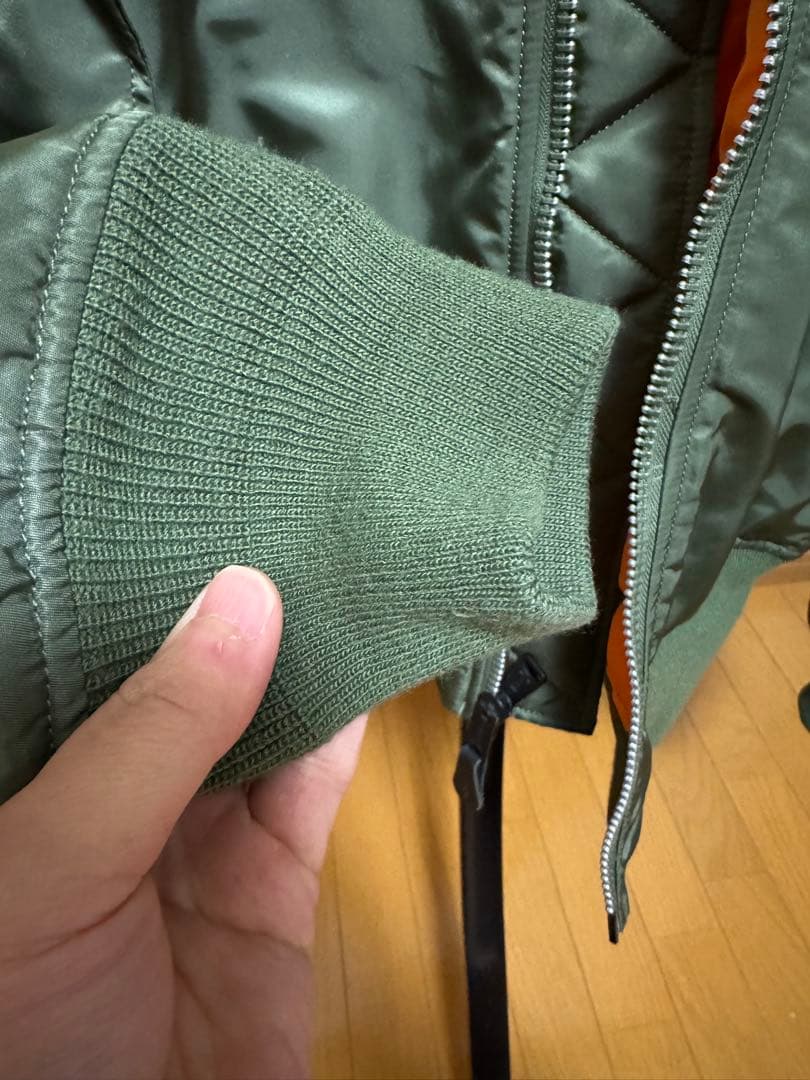 ALPHA INDUSTRIES MA-1 フライトジャケット グリーン XL