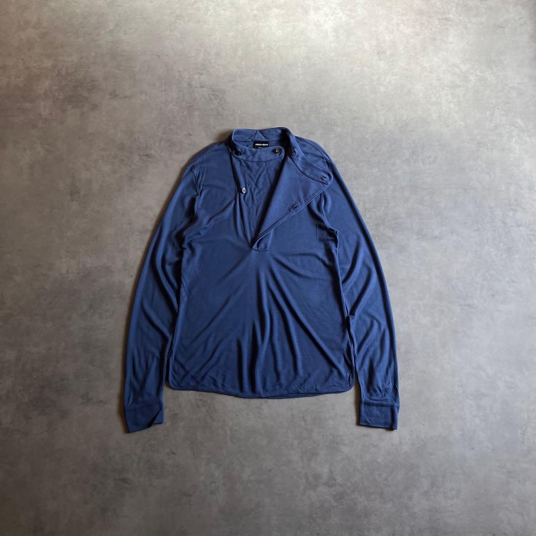 トップス 00s giorgio armani rayon silk cutsew