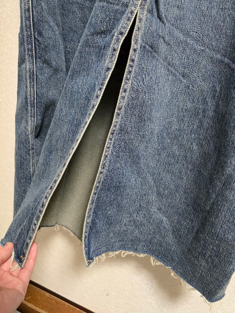 新品・未使用　ポリーヌ・ブロー　デニム ジャンスカ　フリーサイズ