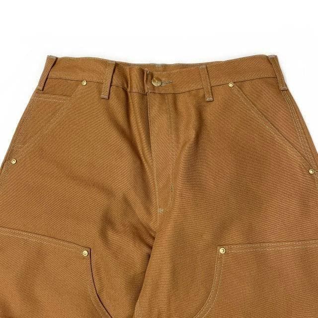 カーハート ワークパンツ US購入 ダブルニー(34×32)茶 181218