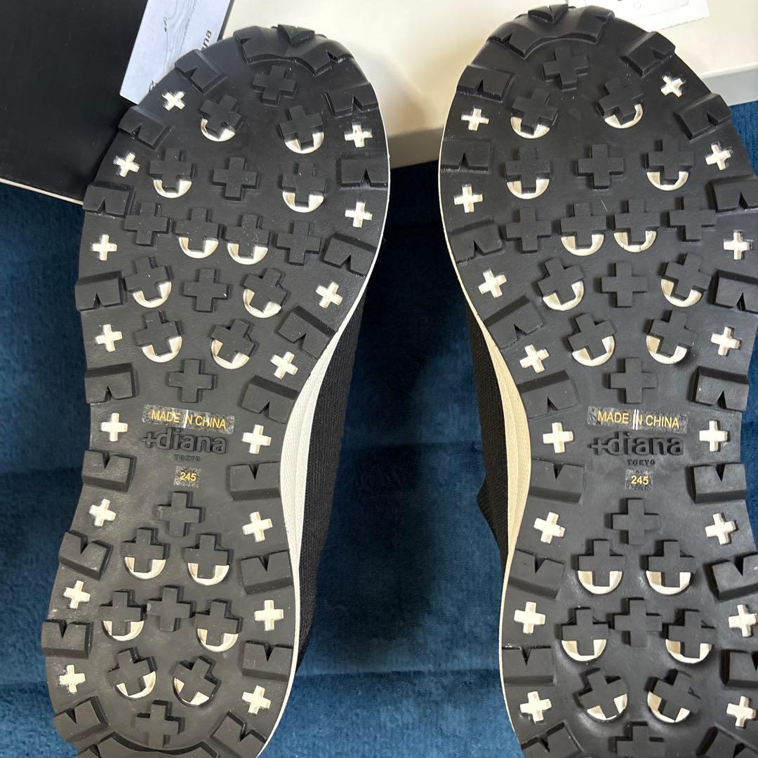 +diana ブラック スリッポンスニーカー