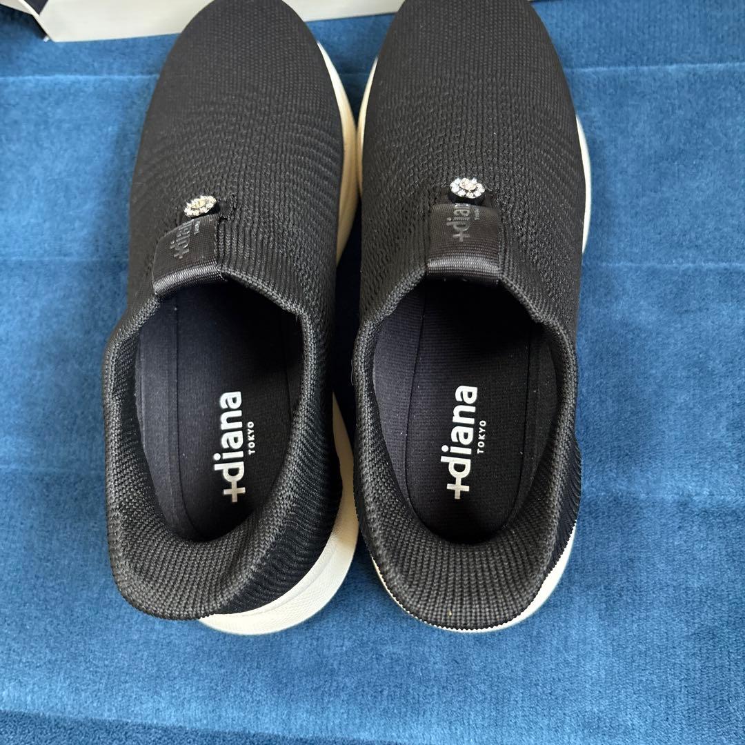 +diana ブラック スリッポンスニーカー