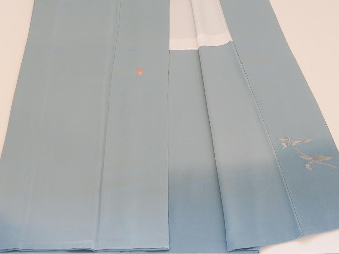 十日町友禅　一梗　清楚な付下げ訪問着　正絹