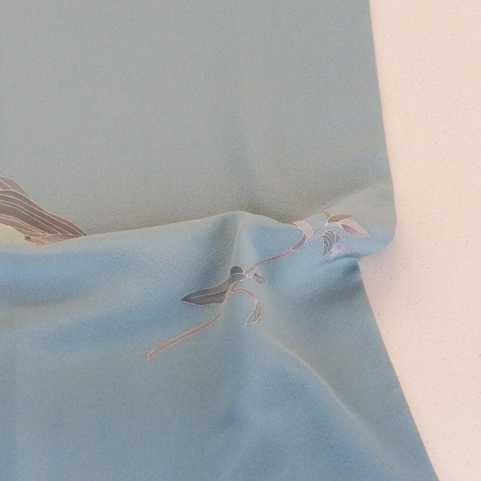 十日町友禅　一梗　清楚な付下げ訪問着　正絹