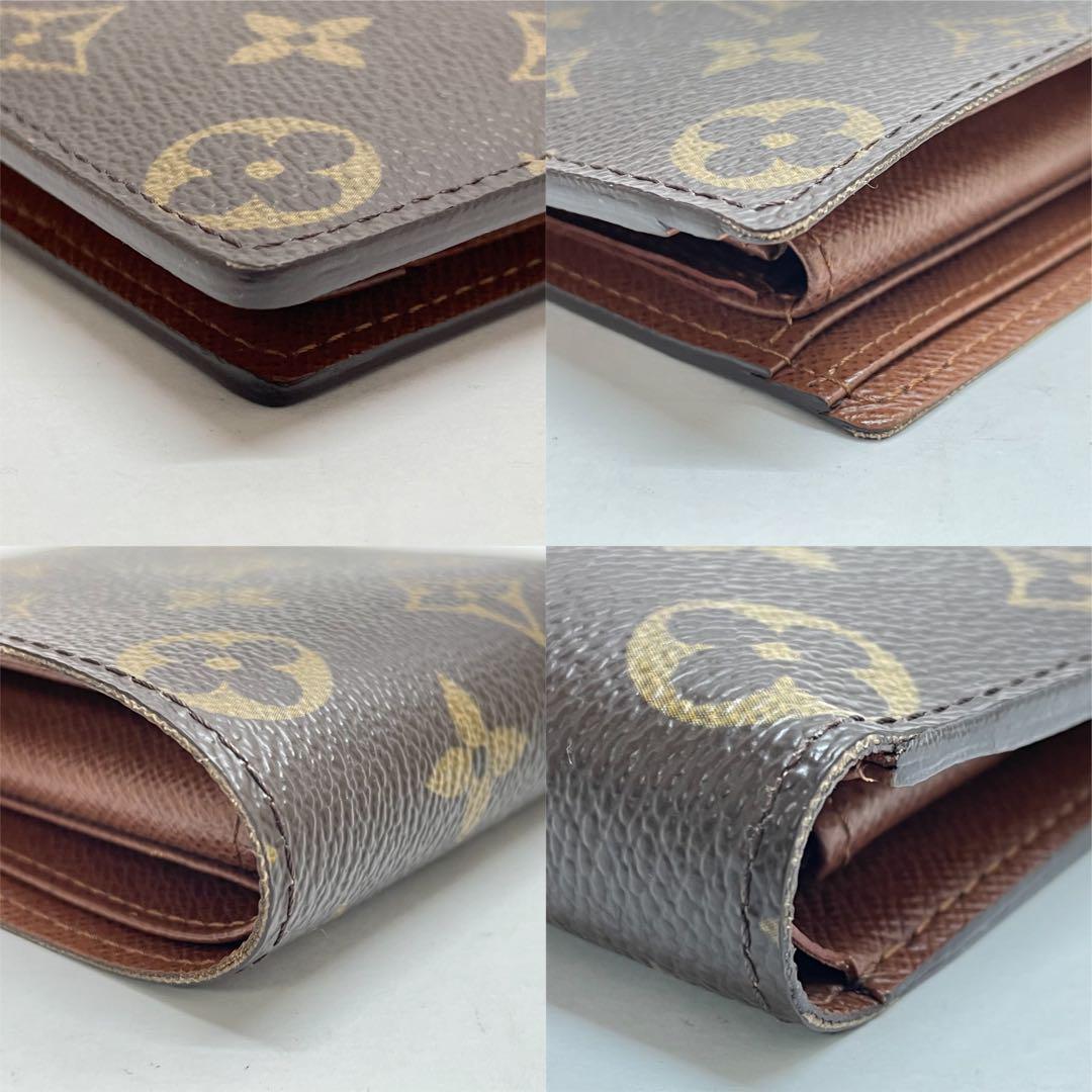 1570 美品 ルイヴィトン モノグラム 二つ折り財布 ポルトフォイユ マルコ