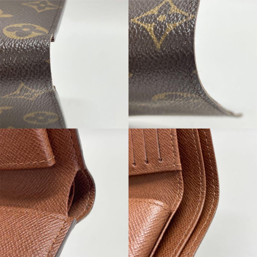 1570 美品 ルイヴィトン モノグラム 二つ折り財布 ポルトフォイユ マルコ