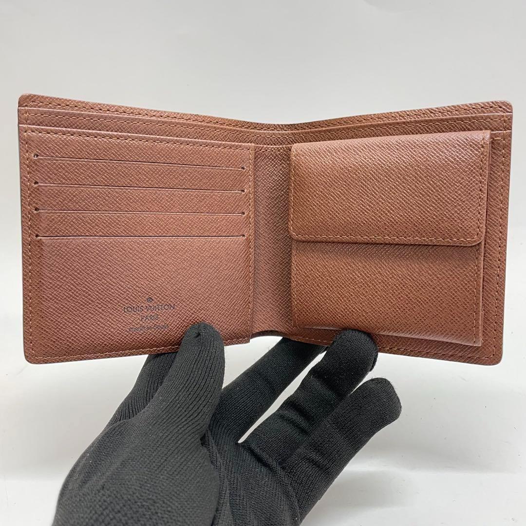 1570 美品 ルイヴィトン モノグラム 二つ折り財布 ポルトフォイユ マルコ