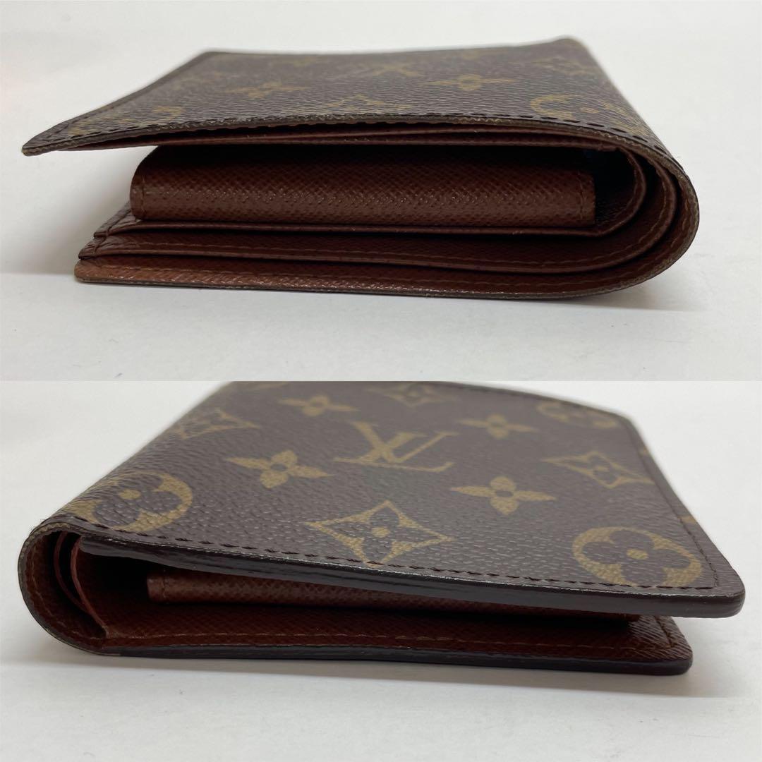 1570 美品 ルイヴィトン モノグラム 二つ折り財布 ポルトフォイユ マルコ