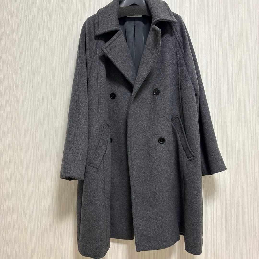 ベーセーストック Wビーバーテントライントレンチコート　グレー　アウター