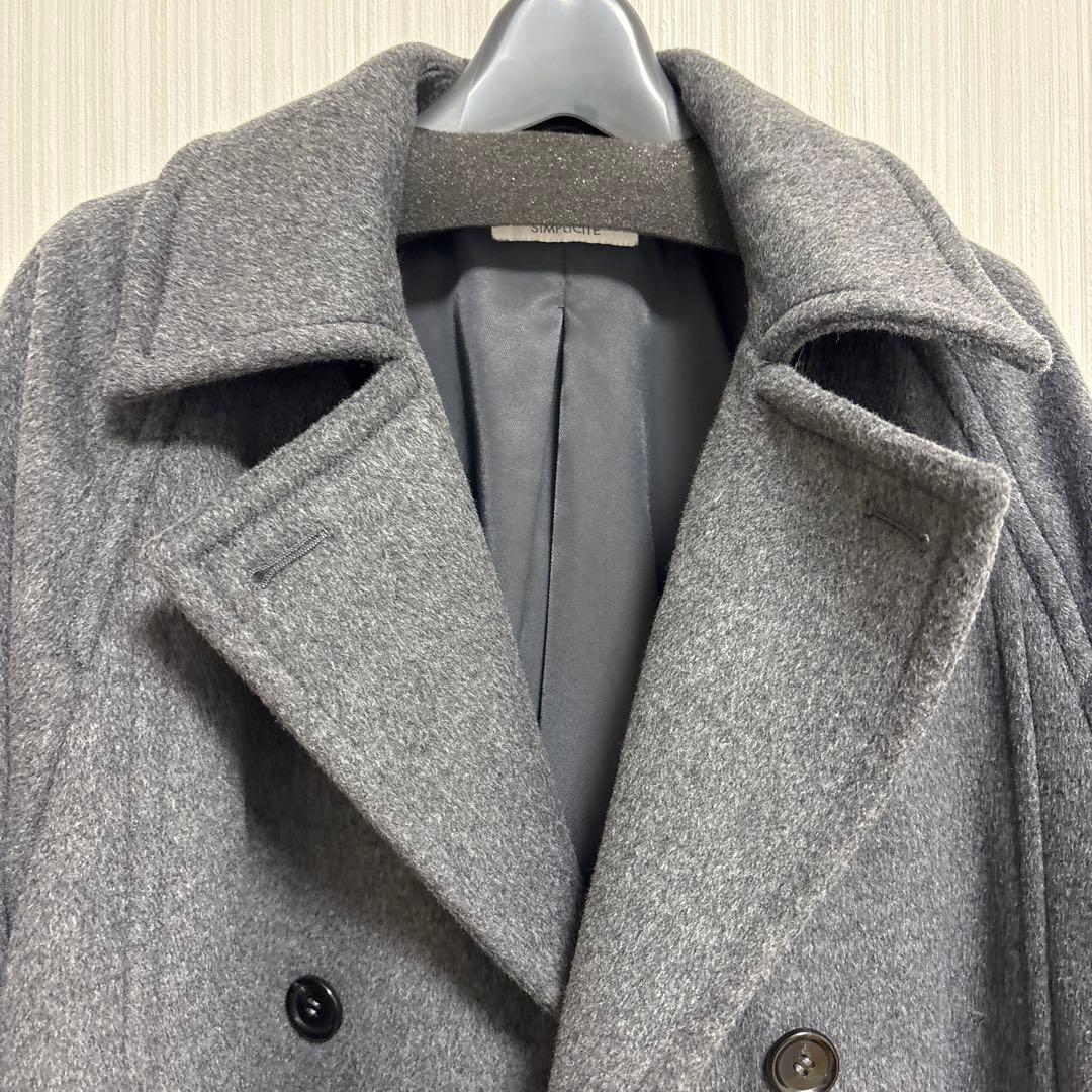 ベーセーストック Wビーバーテントライントレンチコート　グレー　アウター