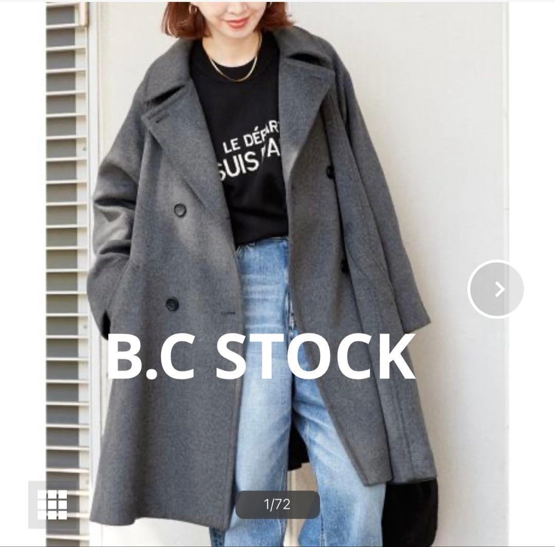 ベーセーストック Wビーバーテントライントレンチコート　グレー　アウター