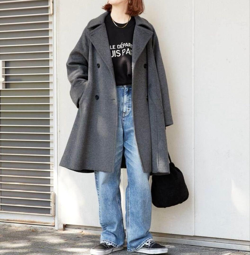 ベーセーストック Wビーバーテントライントレンチコート　グレー　アウター