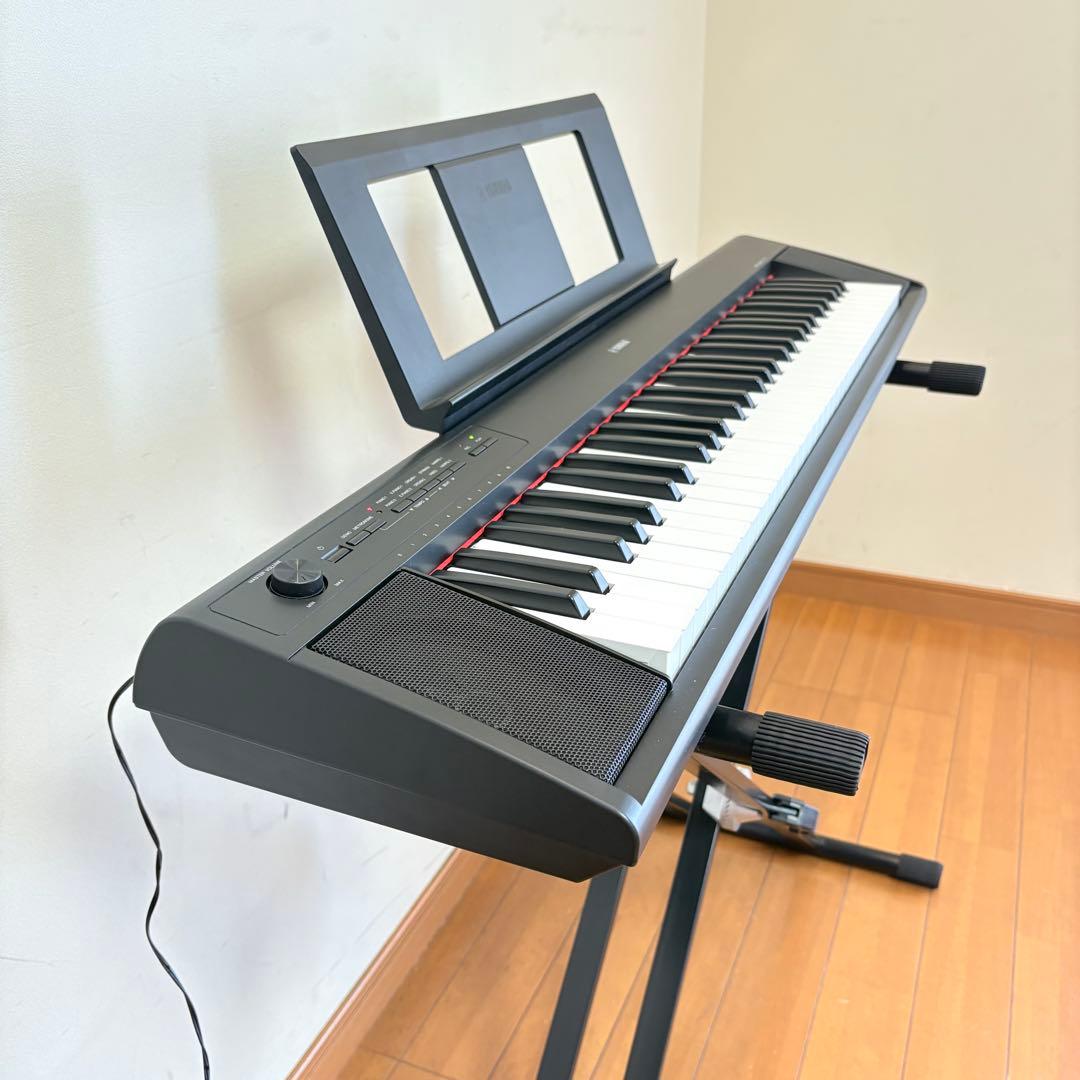 【美品・付属品多数】YAMAHA 61鍵電子キーボードNP-12B スタンド付属