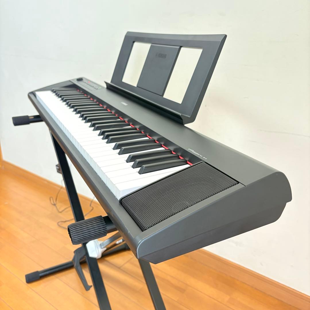 【美品・付属品多数】YAMAHA 61鍵電子キーボードNP-12B スタンド付属