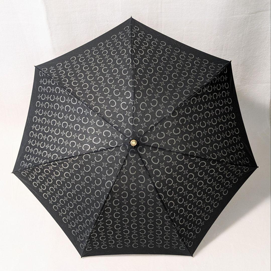 セリーヌ 折りたたみ傘 ブラック