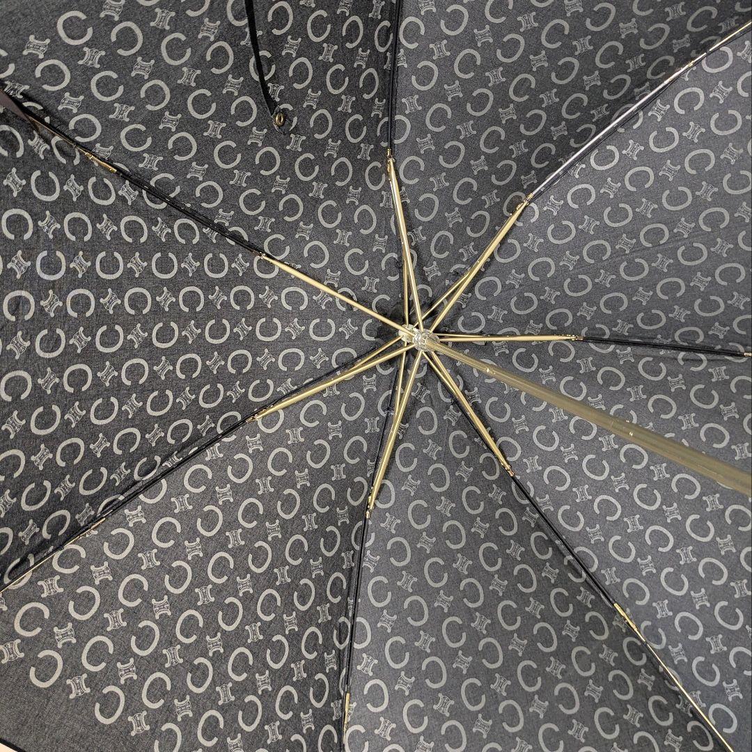 セリーヌ 折りたたみ傘 ブラック