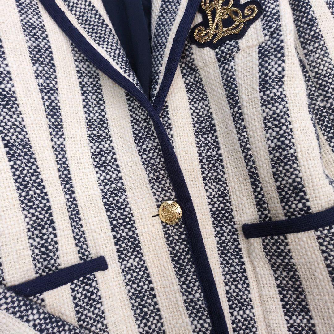 ラルフローレン　近年モデル　エンブレム　ツイードジャケット　金ボタン　未使用