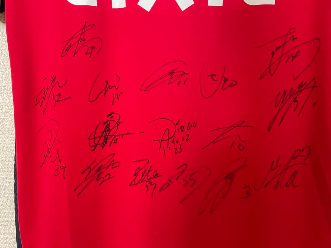 鹿島アントラーズ 選手サイン入り 2022年ユニフォーム Lサイズ 背番号無し