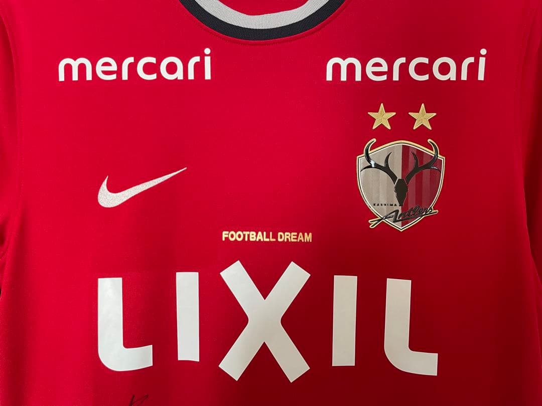 鹿島アントラーズ 選手サイン入り 2022年ユニフォーム Lサイズ 背番号無し