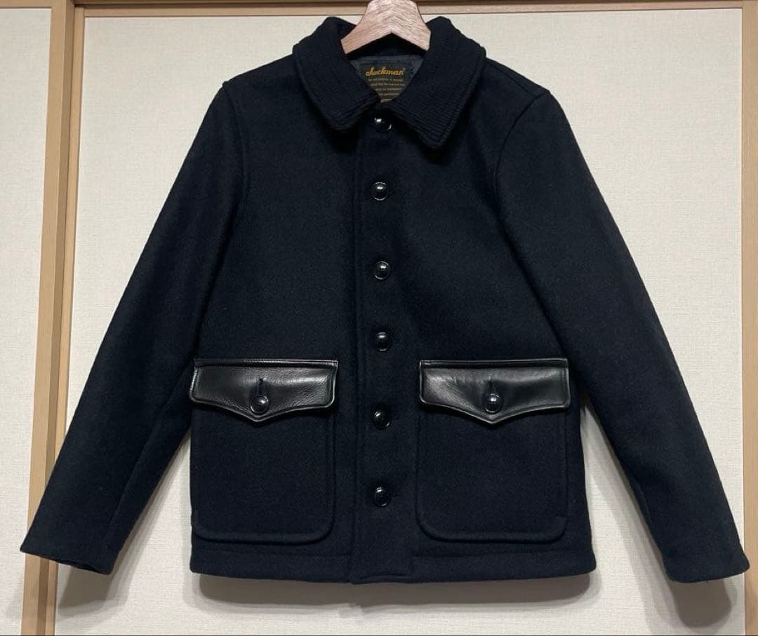 【値下げ交渉可】Jackman レザー ブラック Award Jacket