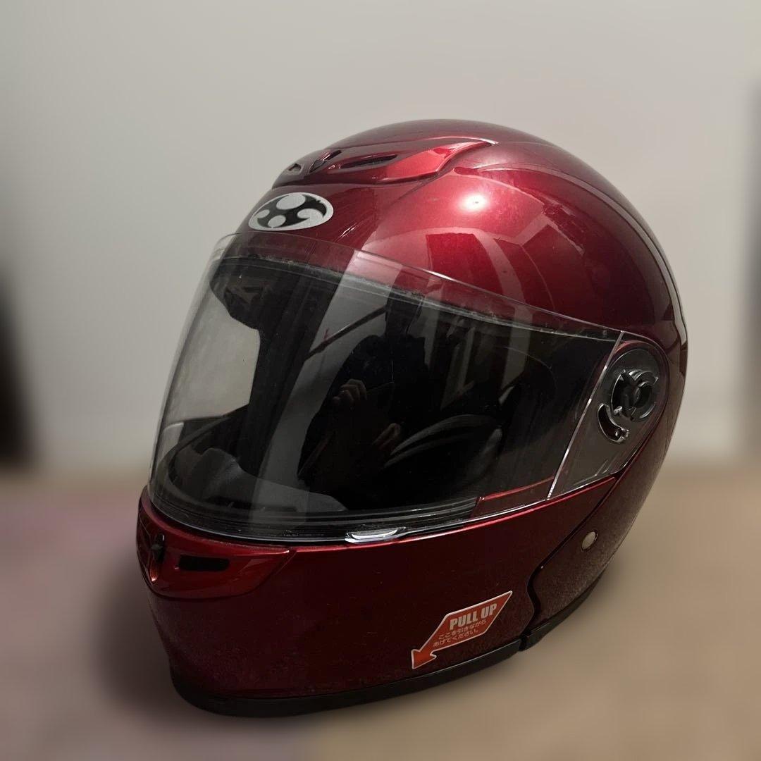 【大幅値下げ中】kabuto システムヘルメット　赤　M