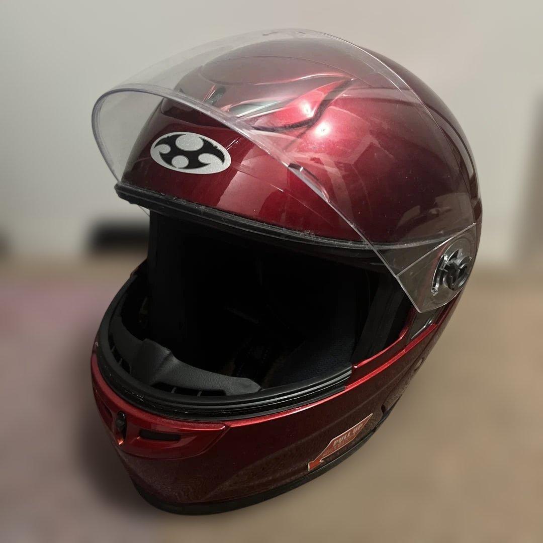 【大幅値下げ中】kabuto システムヘルメット　赤　M