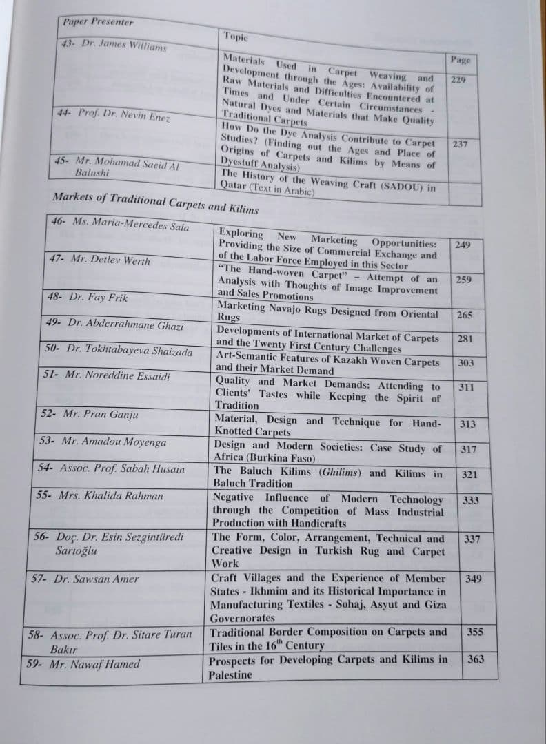 イスラム世界の伝統的な絨毯とキリム