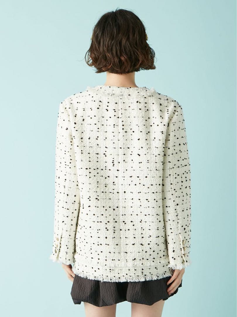 LILYBROWN ノーカラーツイードジャケット