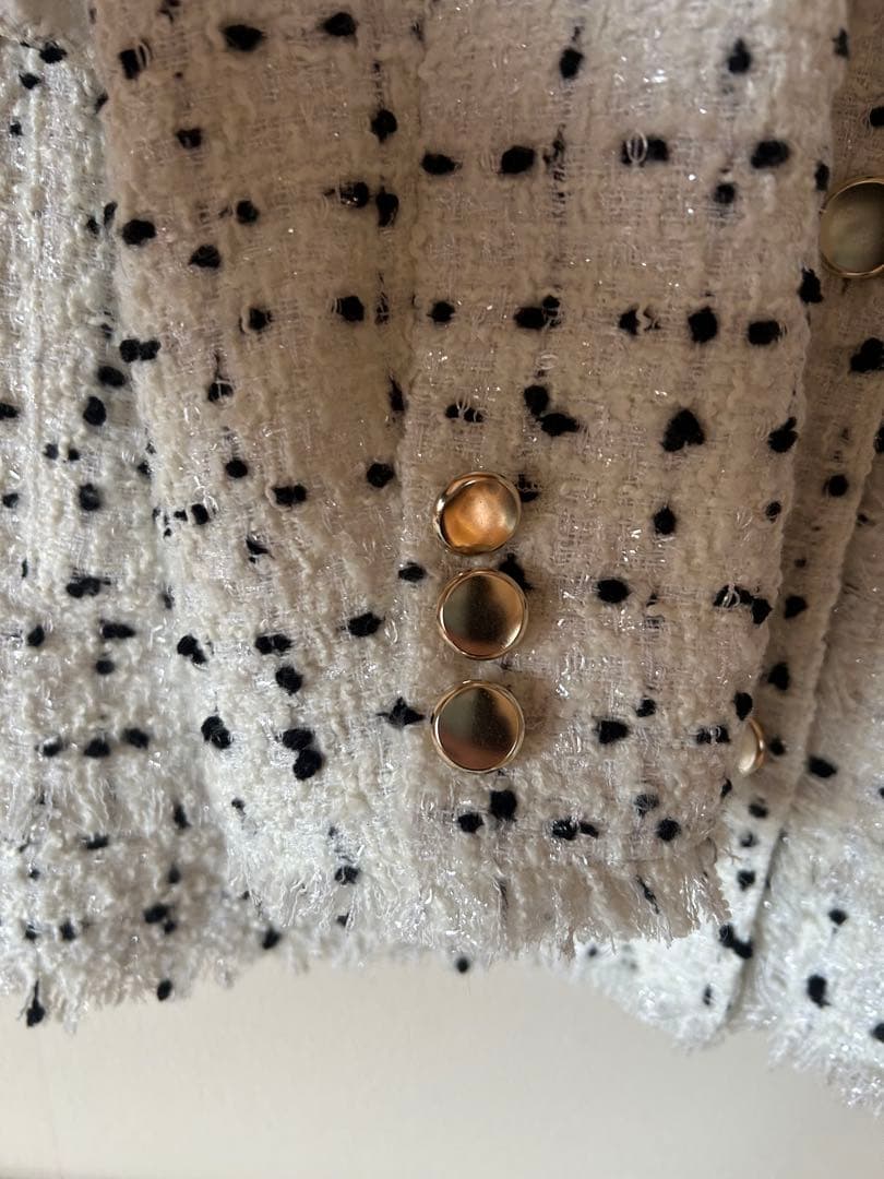 LILYBROWN ノーカラーツイードジャケット