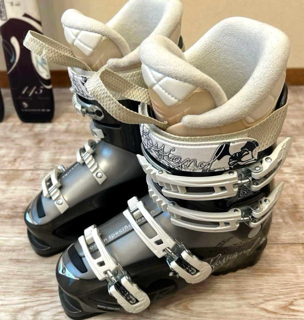 ◾️カービングスキーセット　板145㎝ ブーツ24.5㎝ 女性用　レディース用