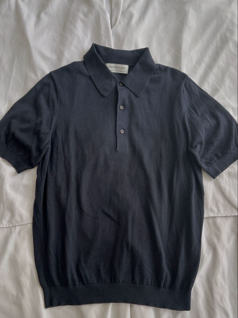 TOMORROWLAND ネイビー ポロシャツ
