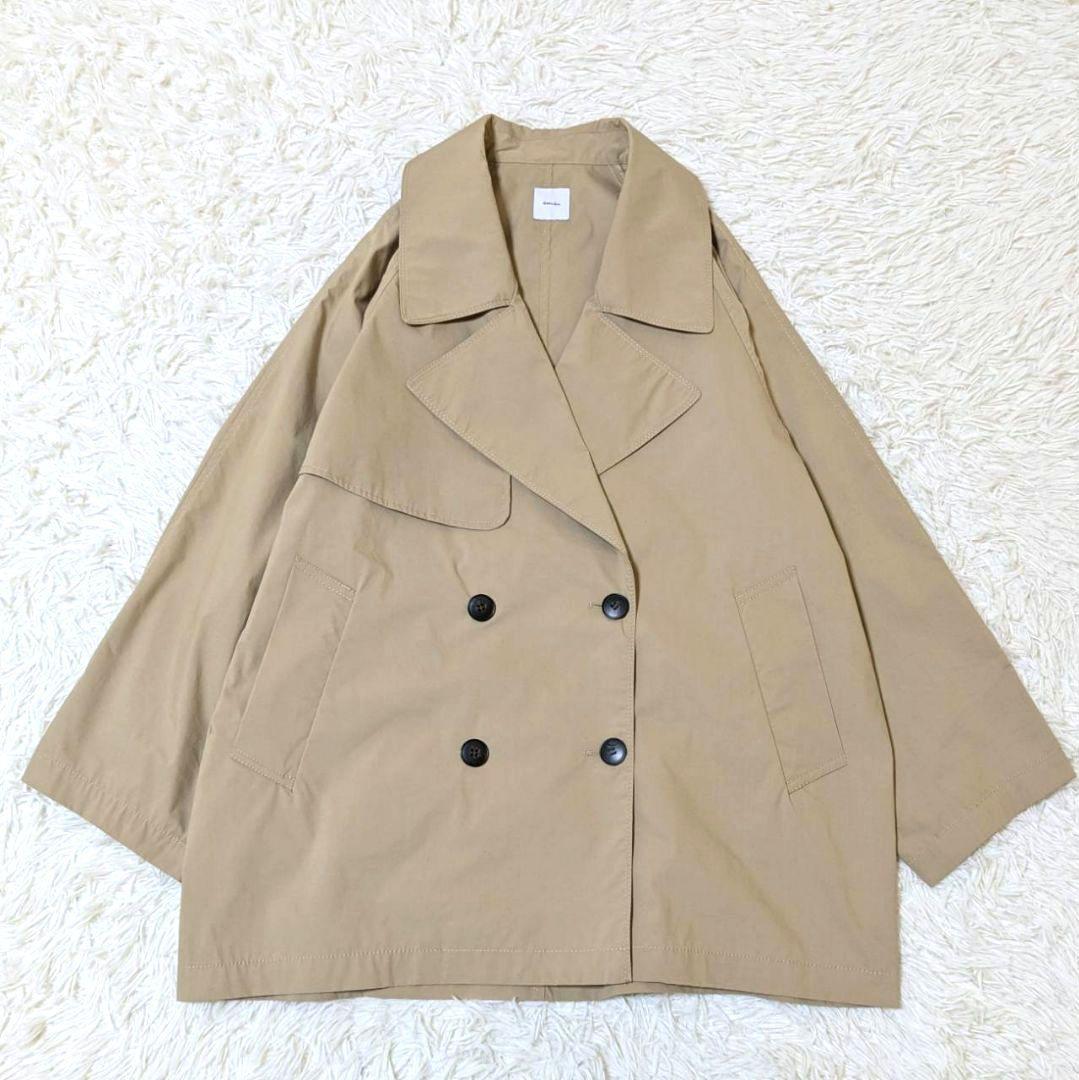 スピック＆スパン 25SS C/Pミドル丈トレンチコート ベージュ M