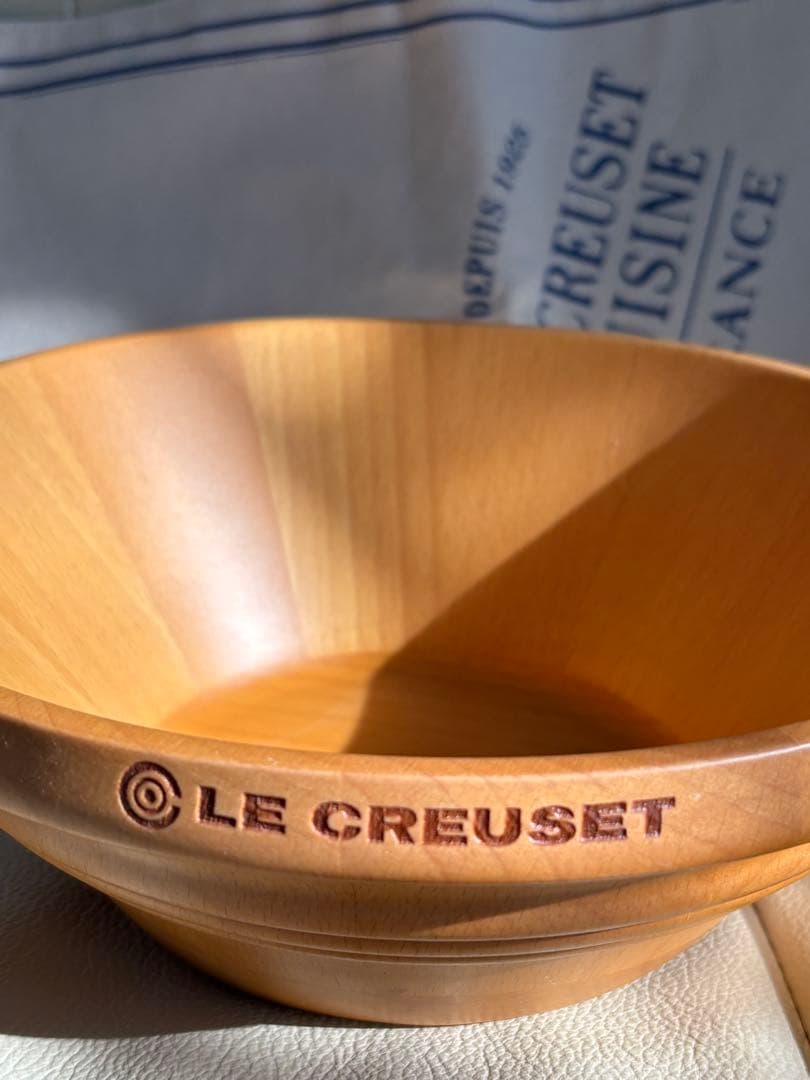ル・クルーゼ　ウッドサラダボウル21cm レア✨