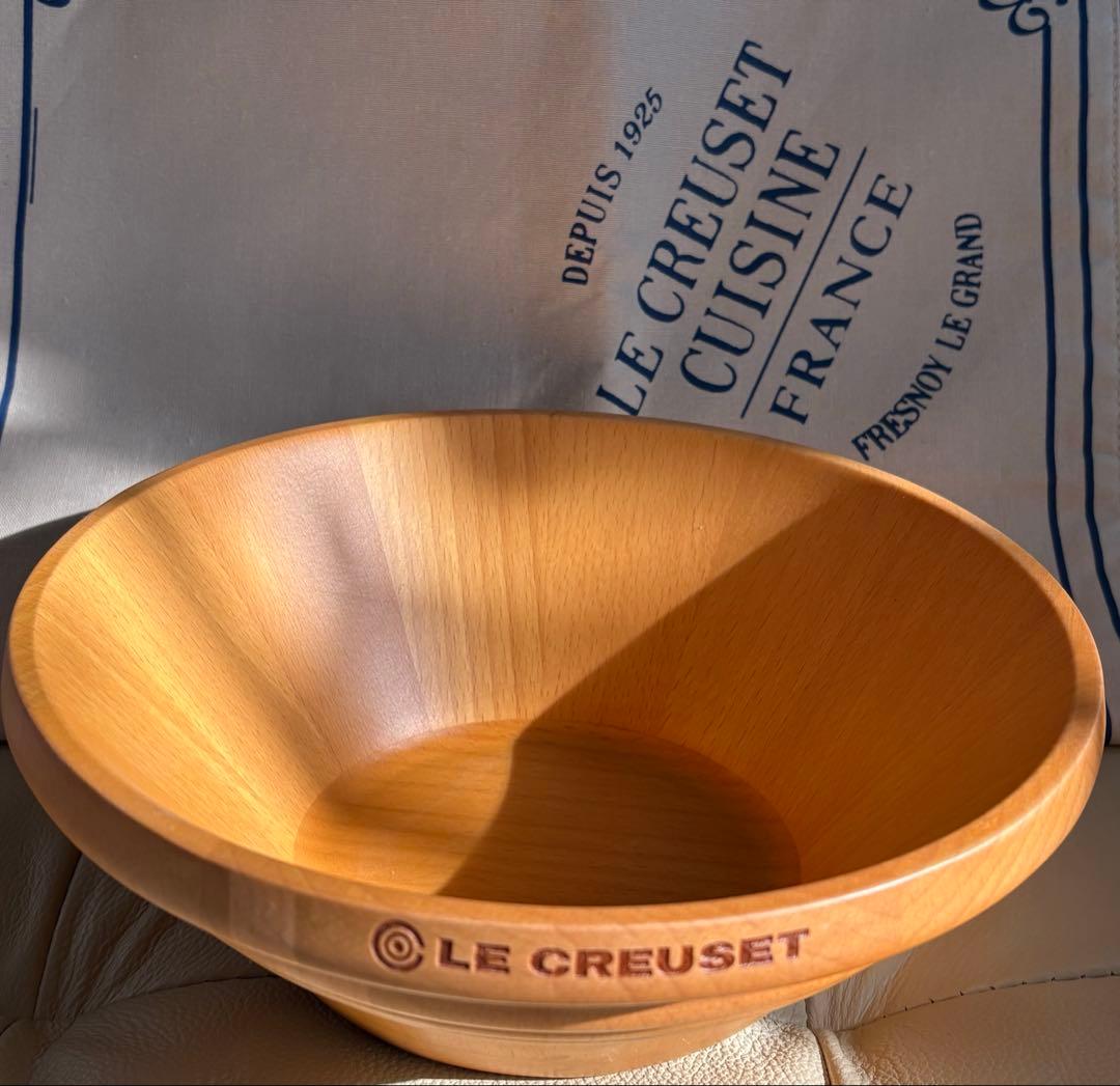 ル・クルーゼ　ウッドサラダボウル21cm レア✨