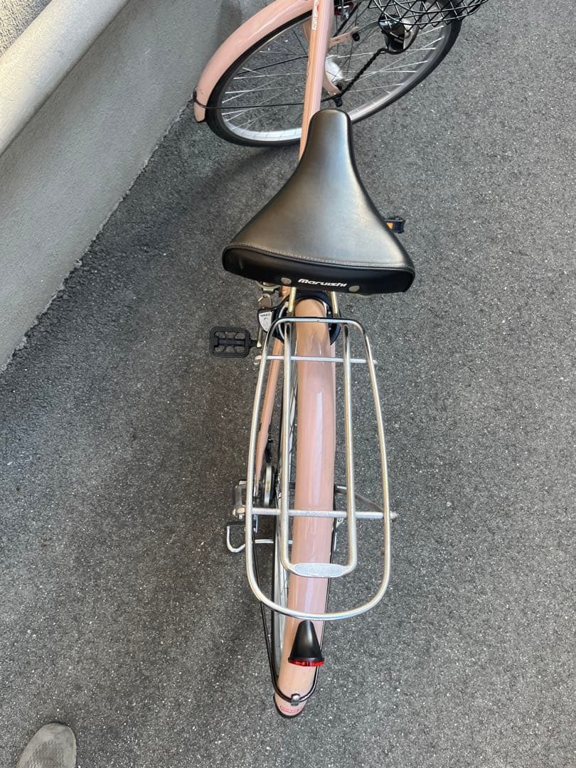 あやさん専用ママチャリ　薄ピンク