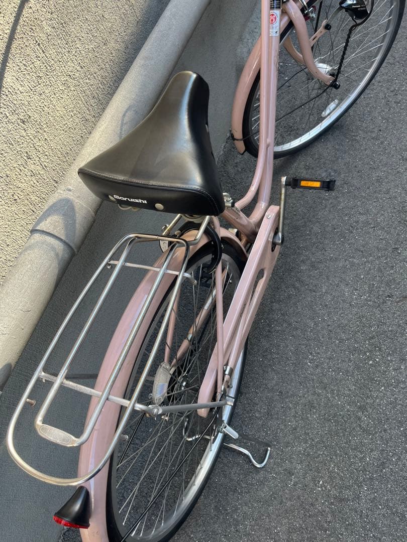 あやさん専用ママチャリ　薄ピンク