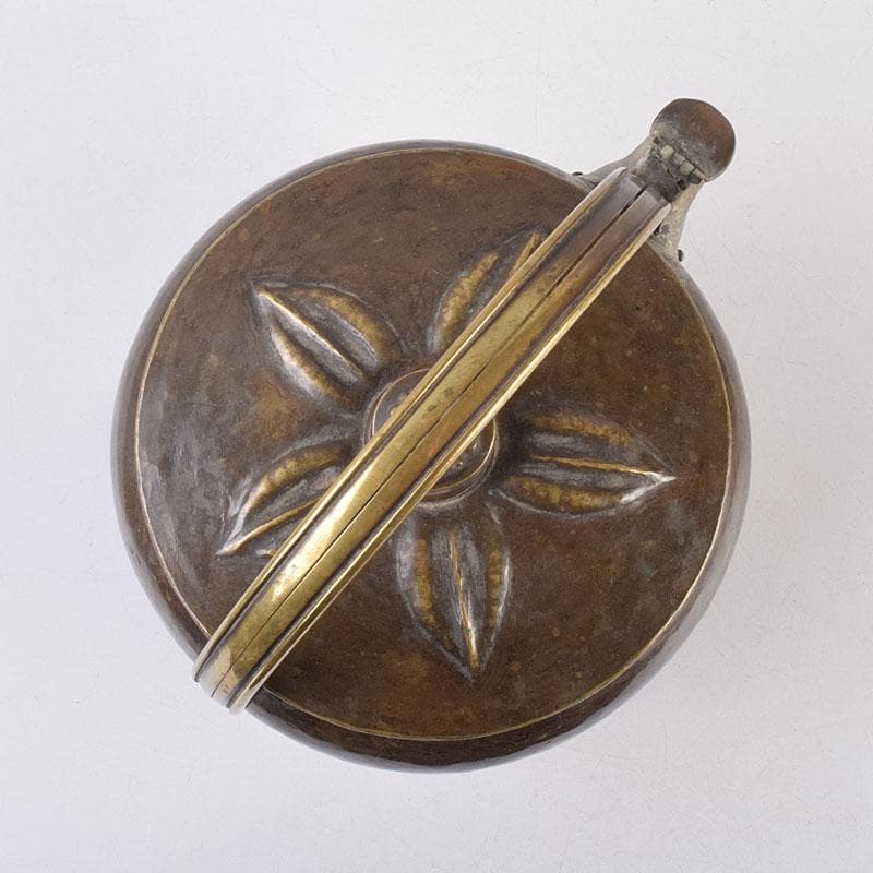 cizpanic　惺々堂紹美造　緋銅槌目　水次　湯沸　共箱　M　R8889