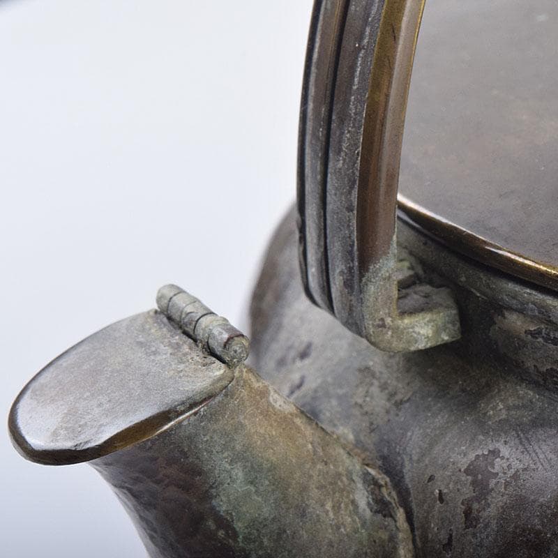 cizpanic　惺々堂紹美造　緋銅槌目　水次　湯沸　共箱　M　R8889