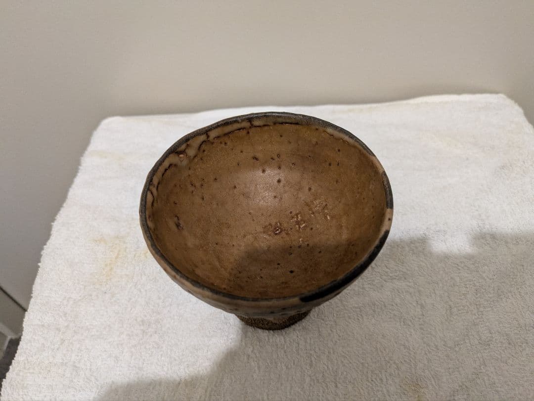 江戸時代　古唐津　馬上盃　絵唐津　割高台　時代箱　骨董品　時代物　唐津焼