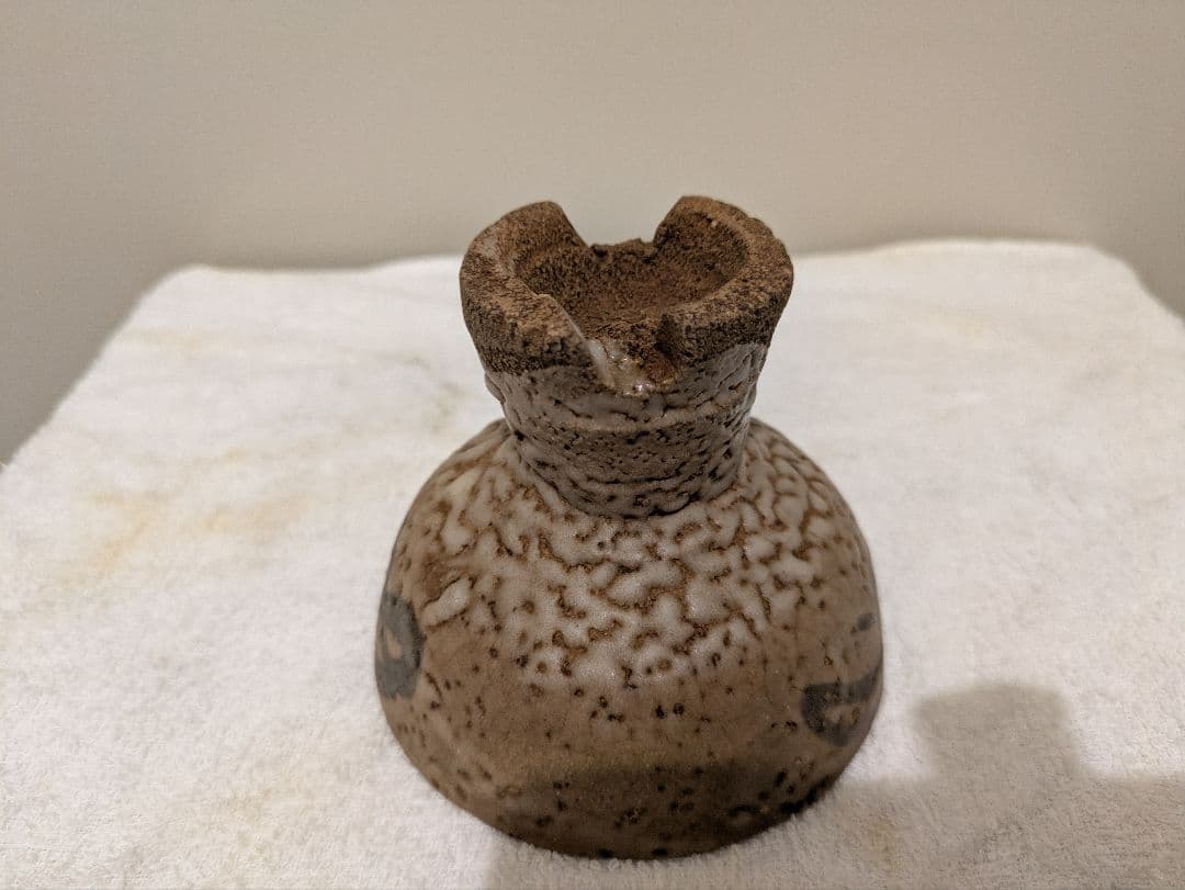 江戸時代　古唐津　馬上盃　絵唐津　割高台　時代箱　骨董品　時代物　唐津焼