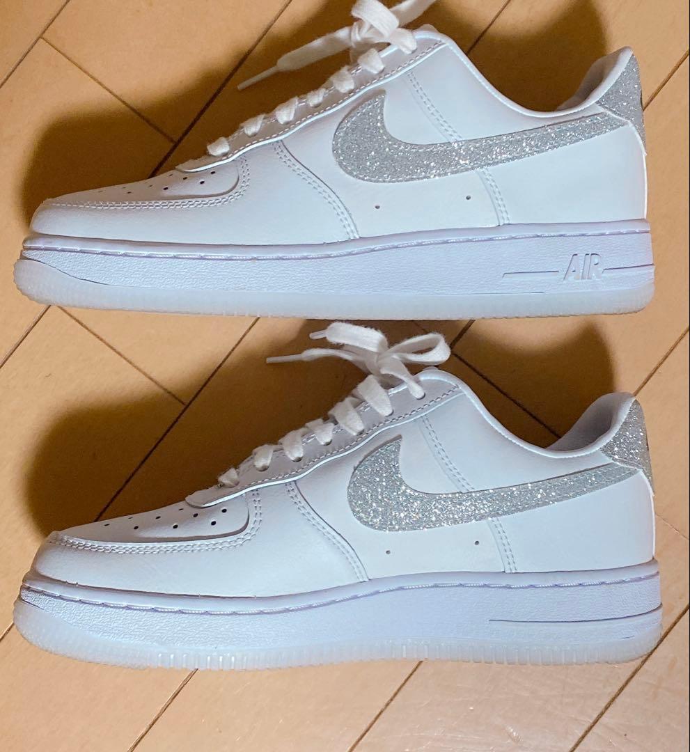 Nike Air Force 1 ホワイト グリッター　23.5cm